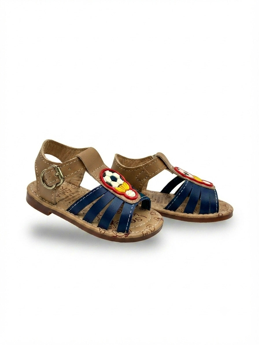 Huaraches niño OFERTA con diseño deportivo de balón