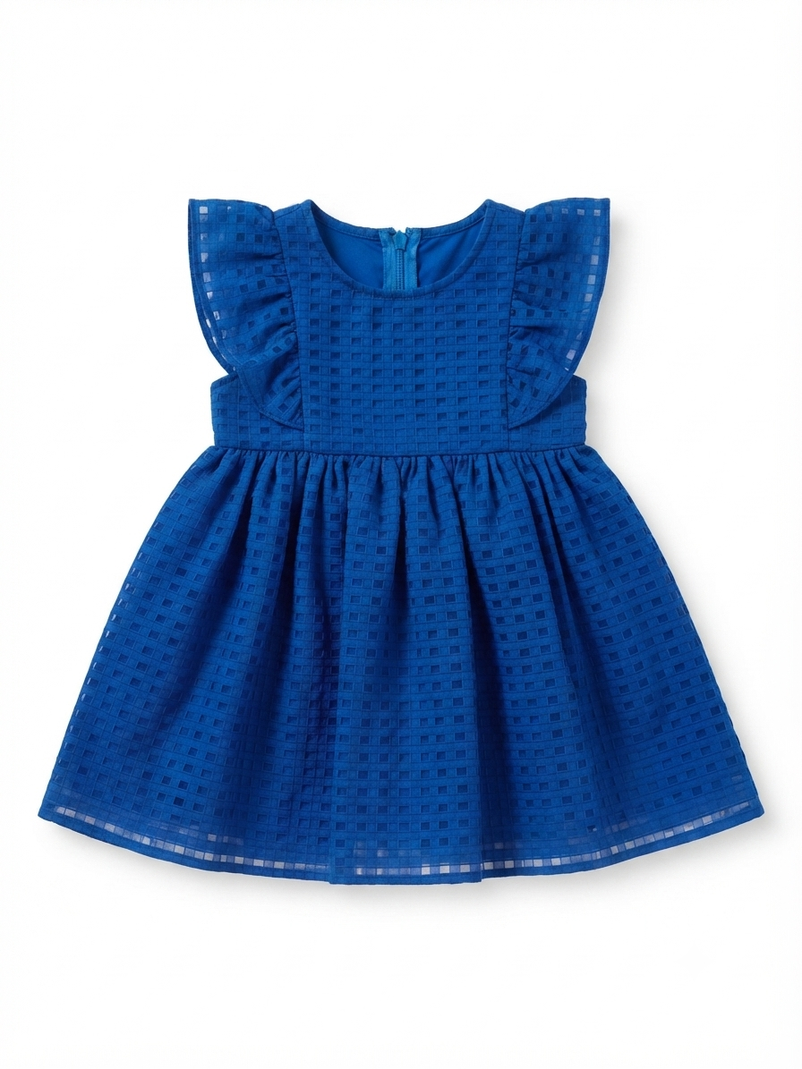 Vestido niña meses azul rey