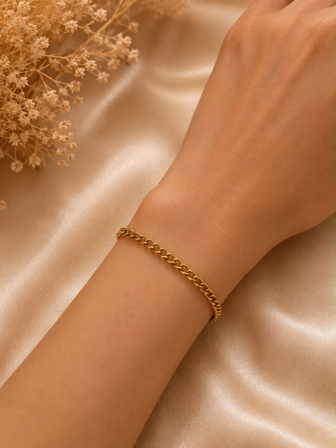 Pulsera Dama cadena dorada 💛