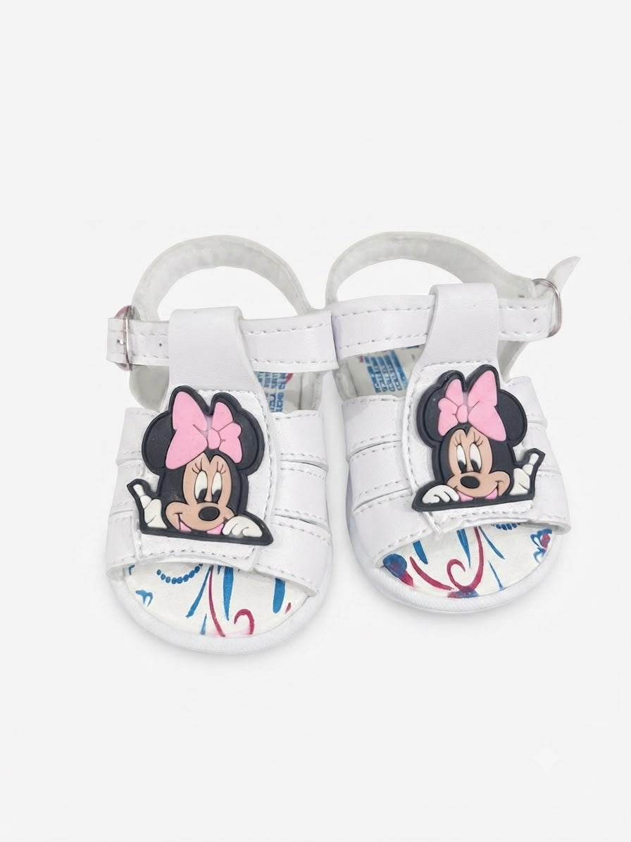 Huaraches niña OFERTA con moño rosa inspirado en ratoncita