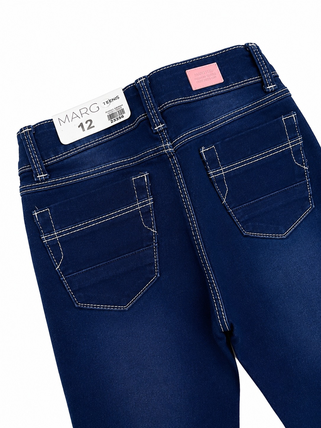 Pantalón niña skinny de mezclilla azul oscuro