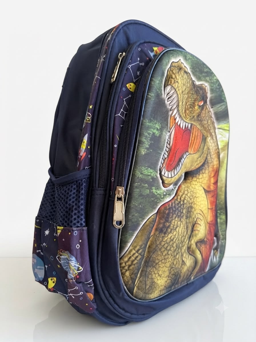 Set mochila infantil 3 piezas Dinosaurio