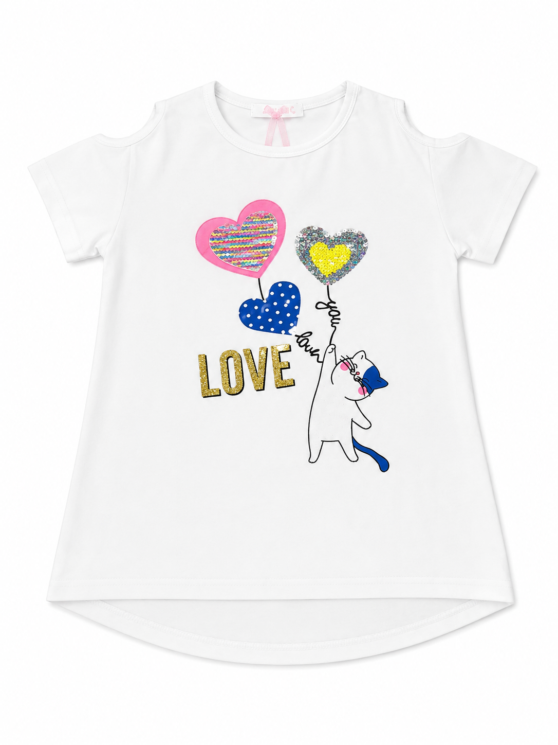 Set niña playera y pantalón estampado