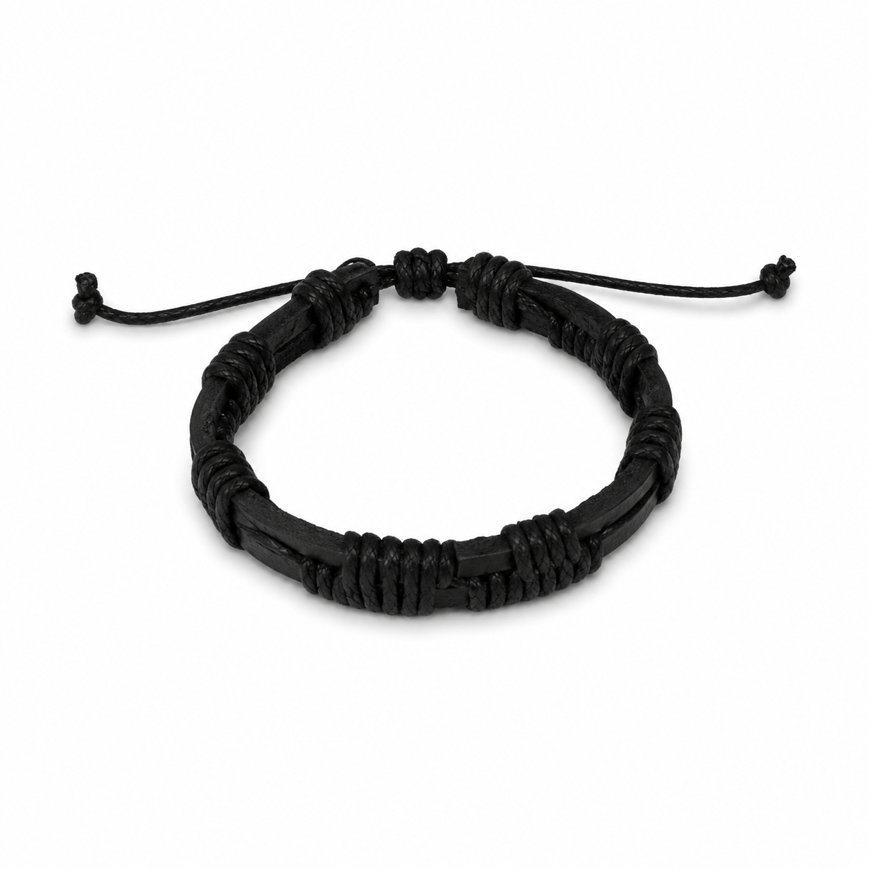 Pulsera Caballero Negra Ajustable 🖤