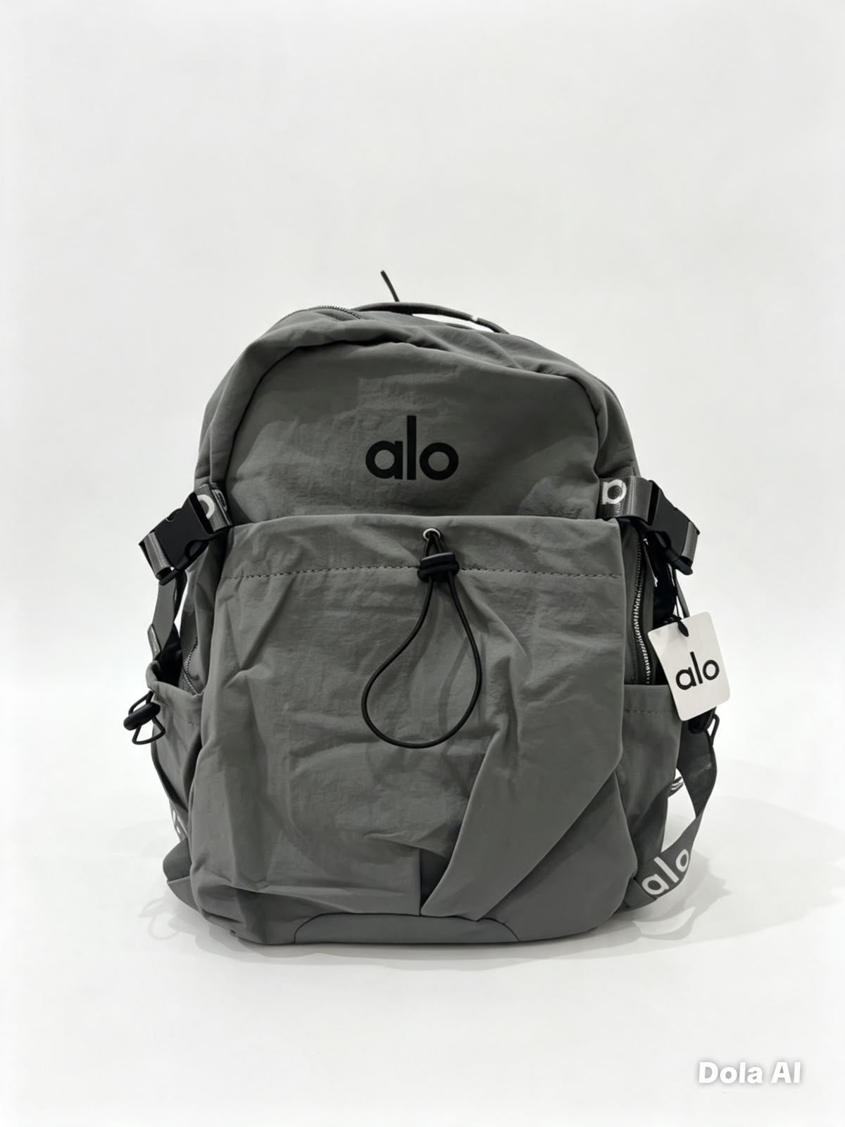 Mochila juvenil gris premium con diseño deportivo