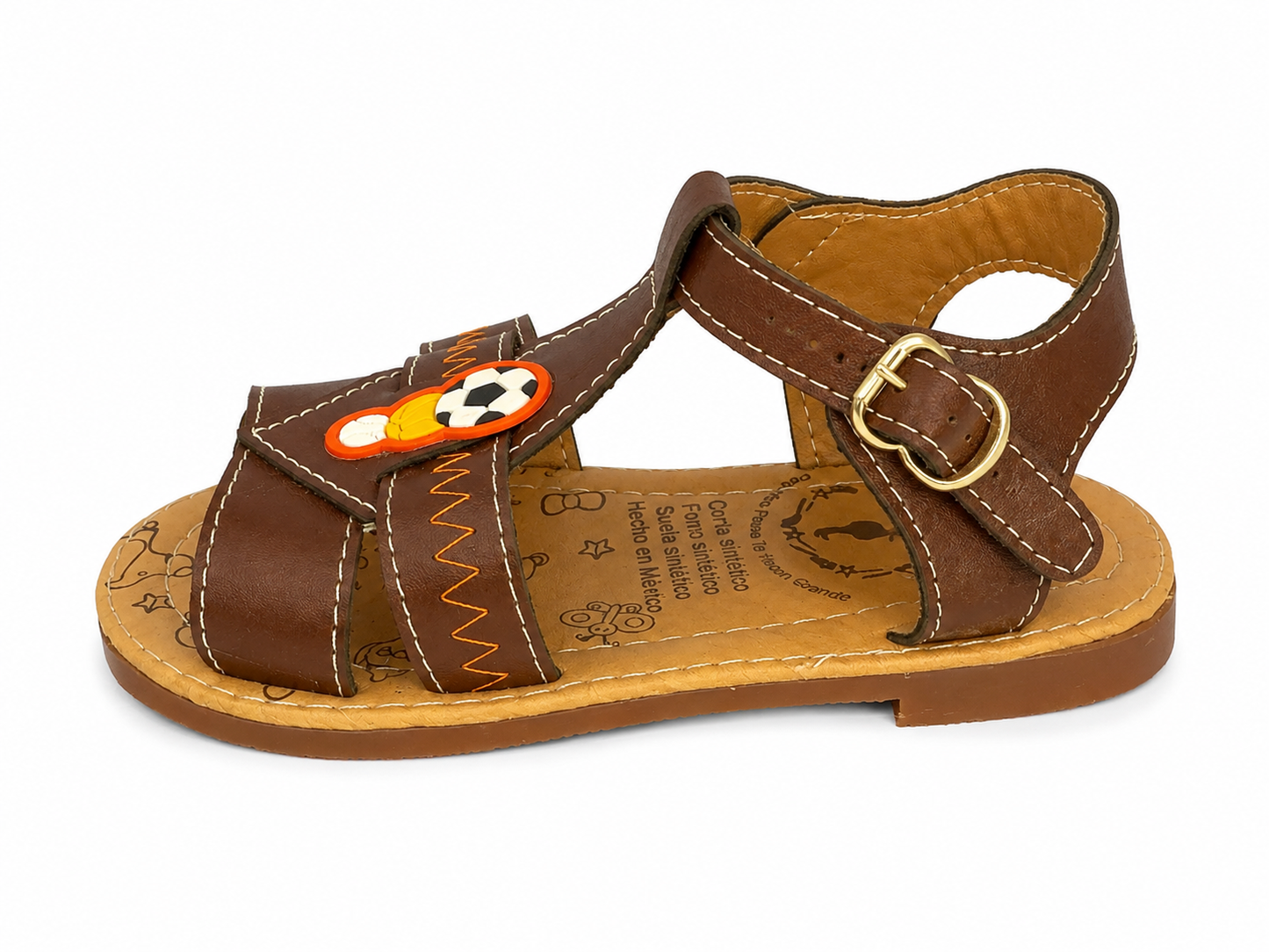 Huaraches niño OFERTA con diseño deportivo de balón