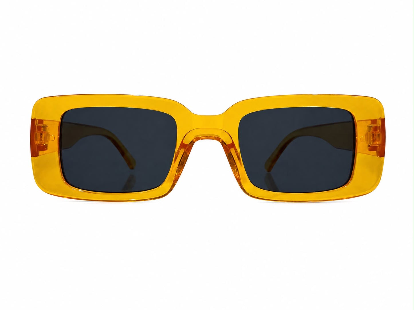 Lentes Dama cuadrados color ámbar traslúcido