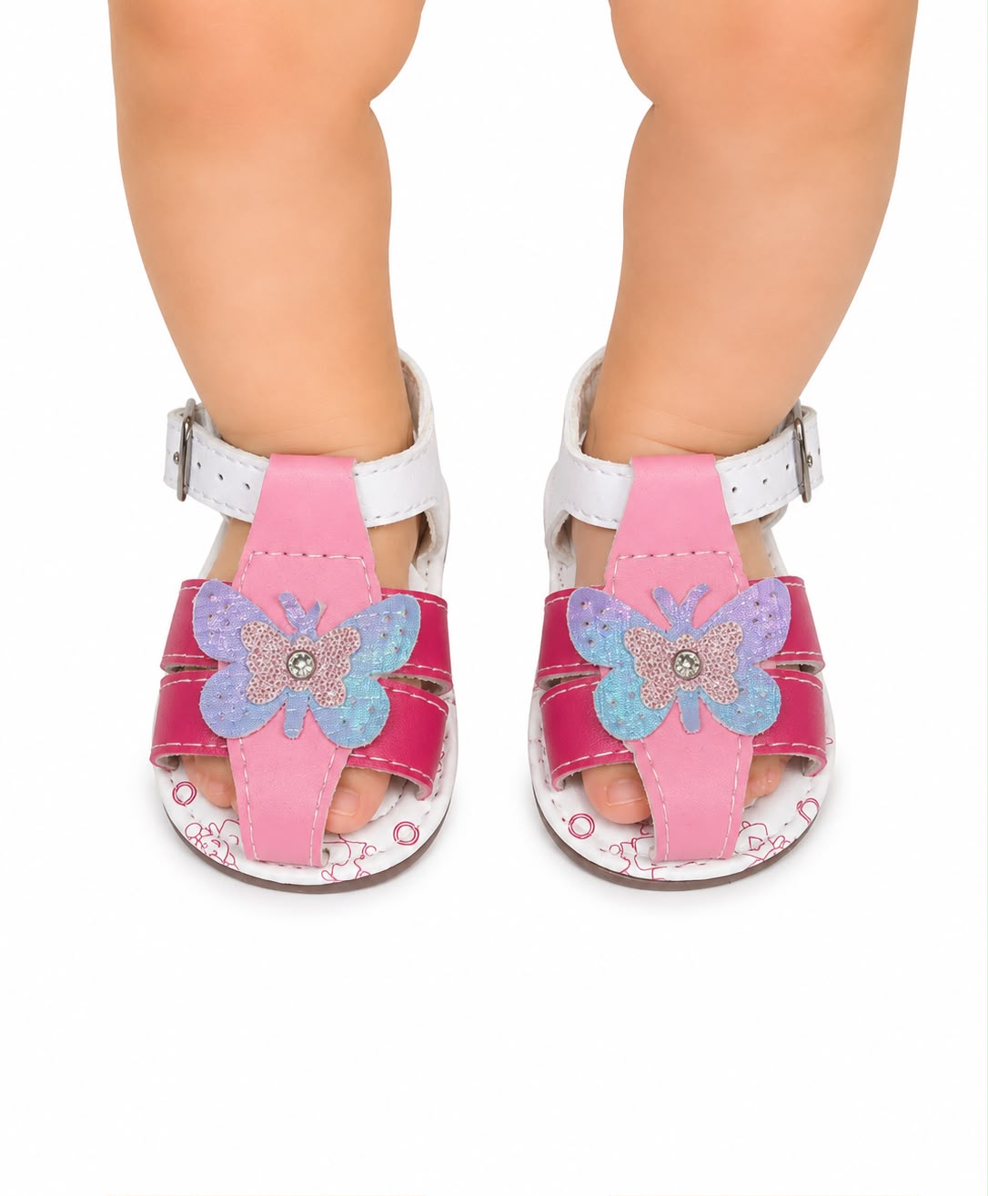 Huaraches niña OFERTA con mariposa decorativa