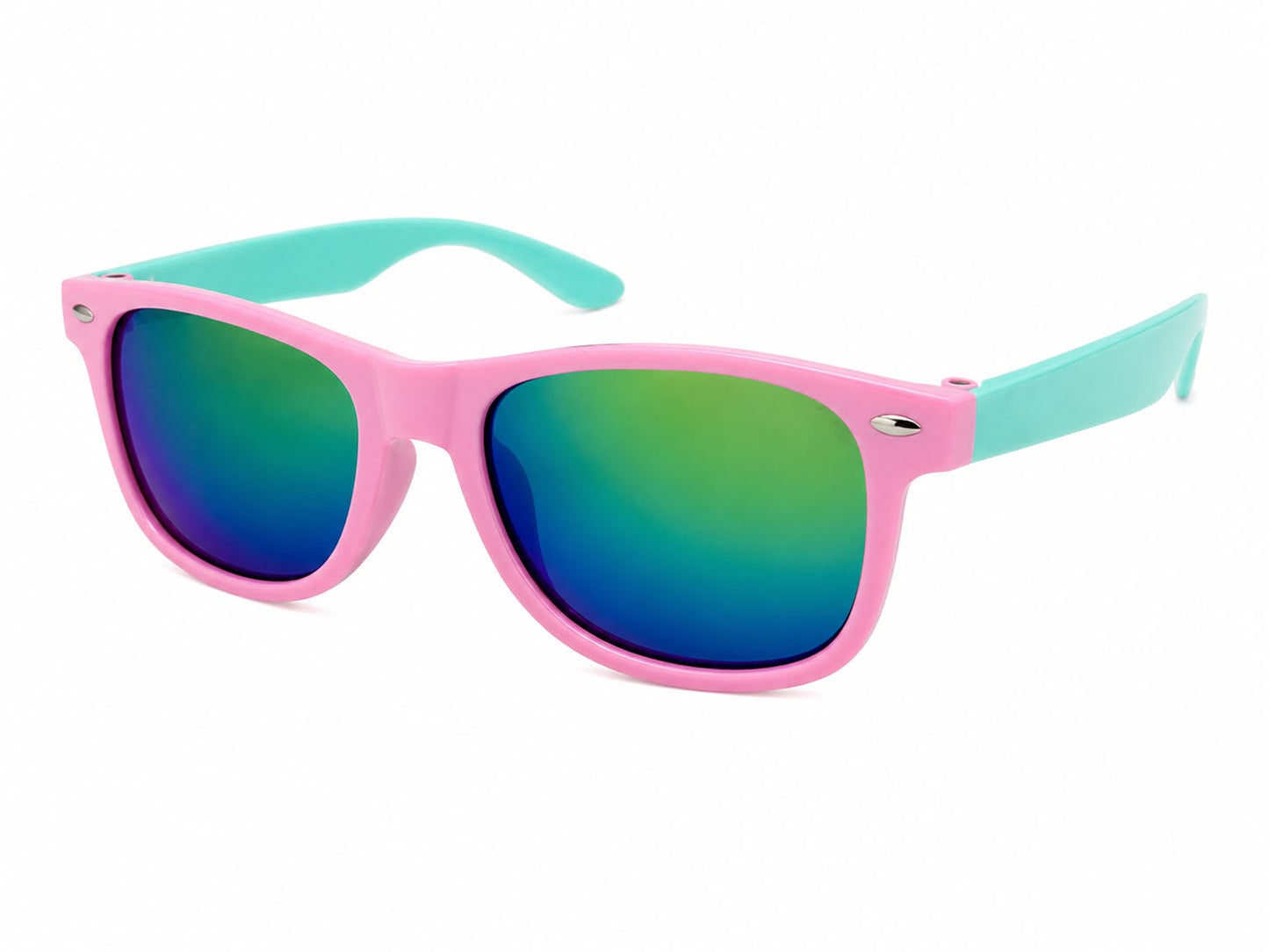 Lentes niña deportivos rosa con turquesa