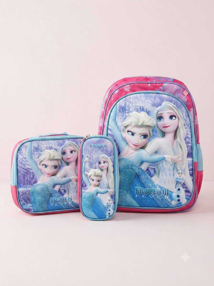 Mochila escolar OFERTA  infantil diseño princesa de hielo