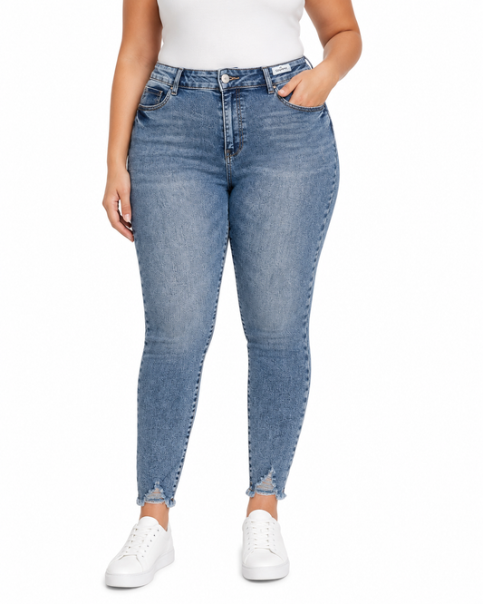 Pantalón Dama mezclilla claro olivyyy