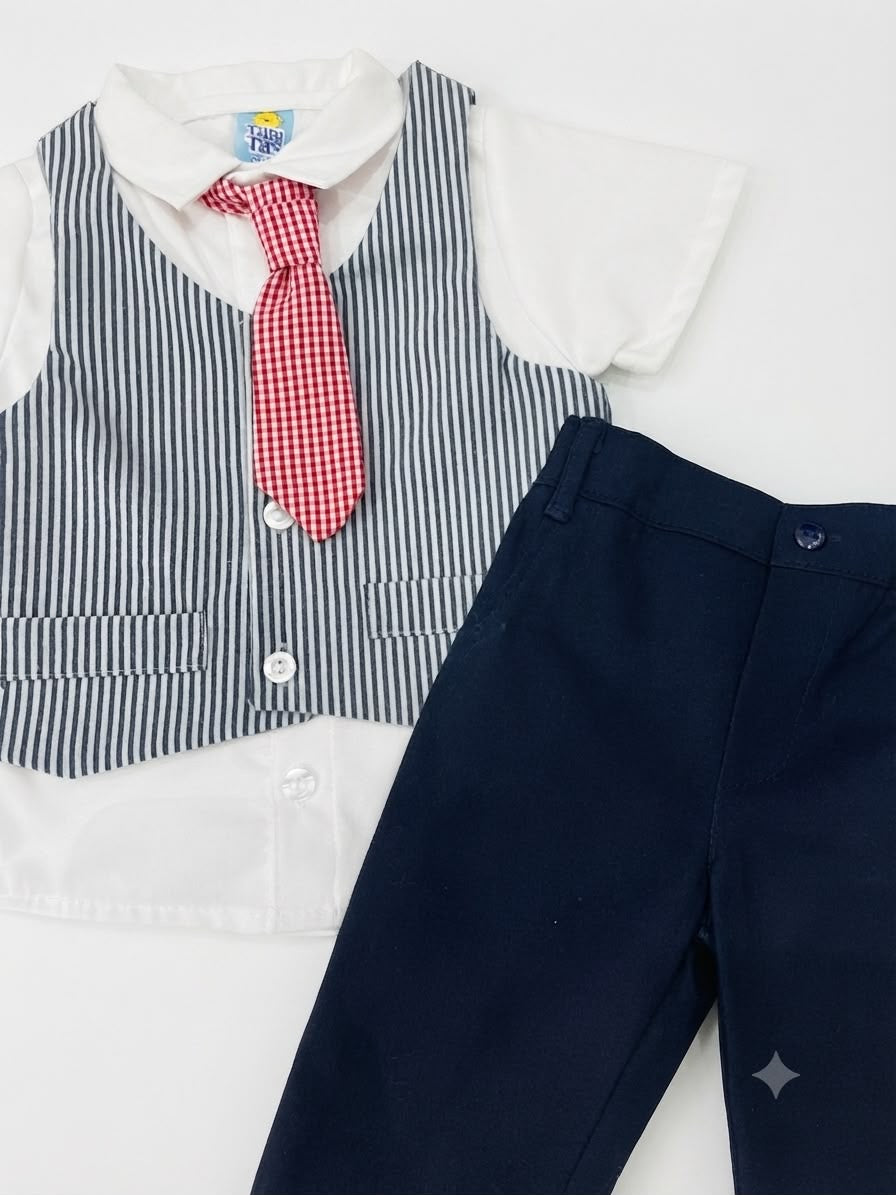 Set niño formal chaleco y corbata