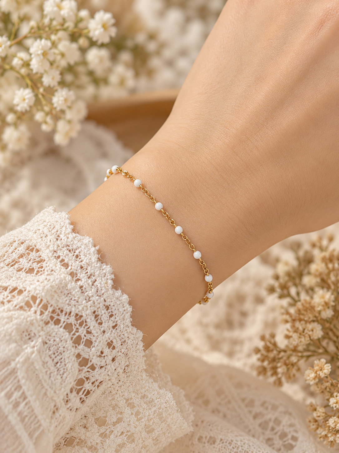 Pulsera dama cuentas decorativas⭐️