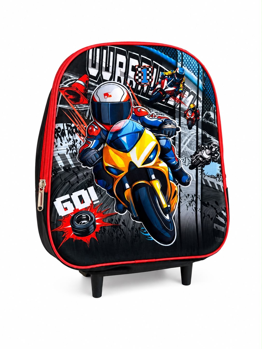 Set Mochila con Lonchera motocicleta de carreras