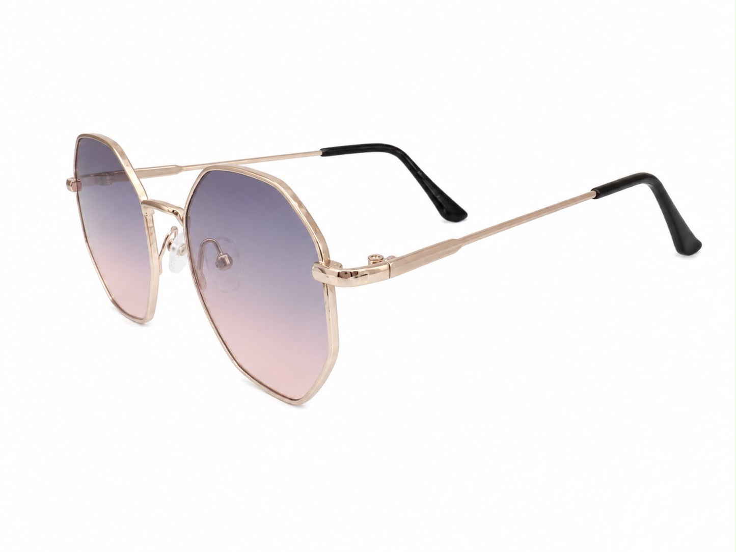 Lentes Dama octagonales oversize con armazón