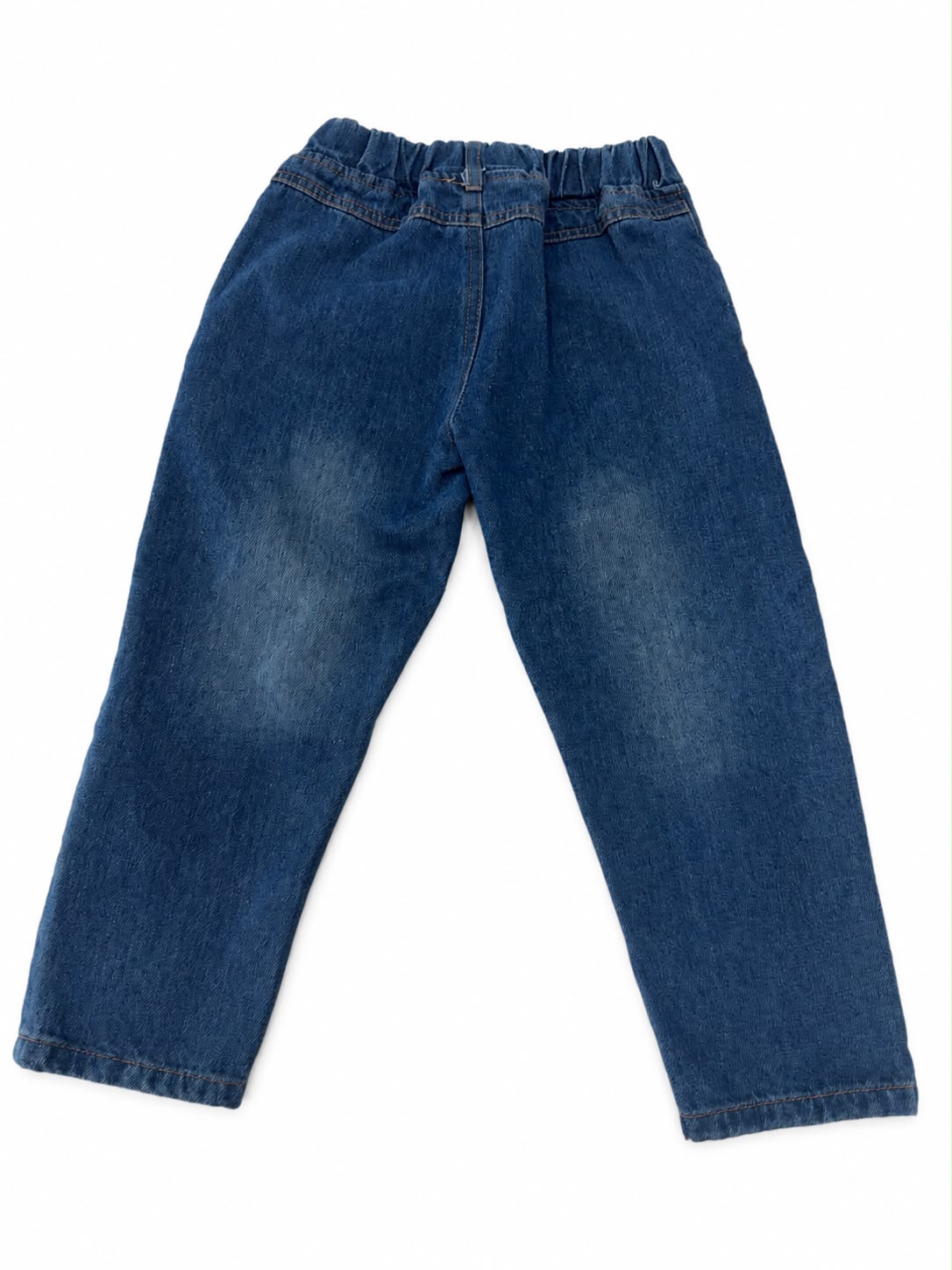 Pantalón niño mezclilla azul con roturas