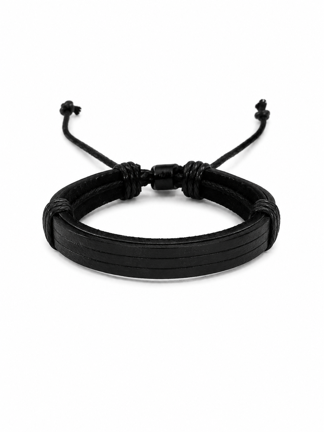 Pulsera Caballero Negra Ajustable 🖤