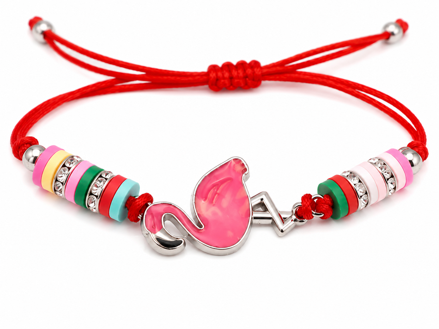 Pulsera niña flamingo multicolor 🦩💗