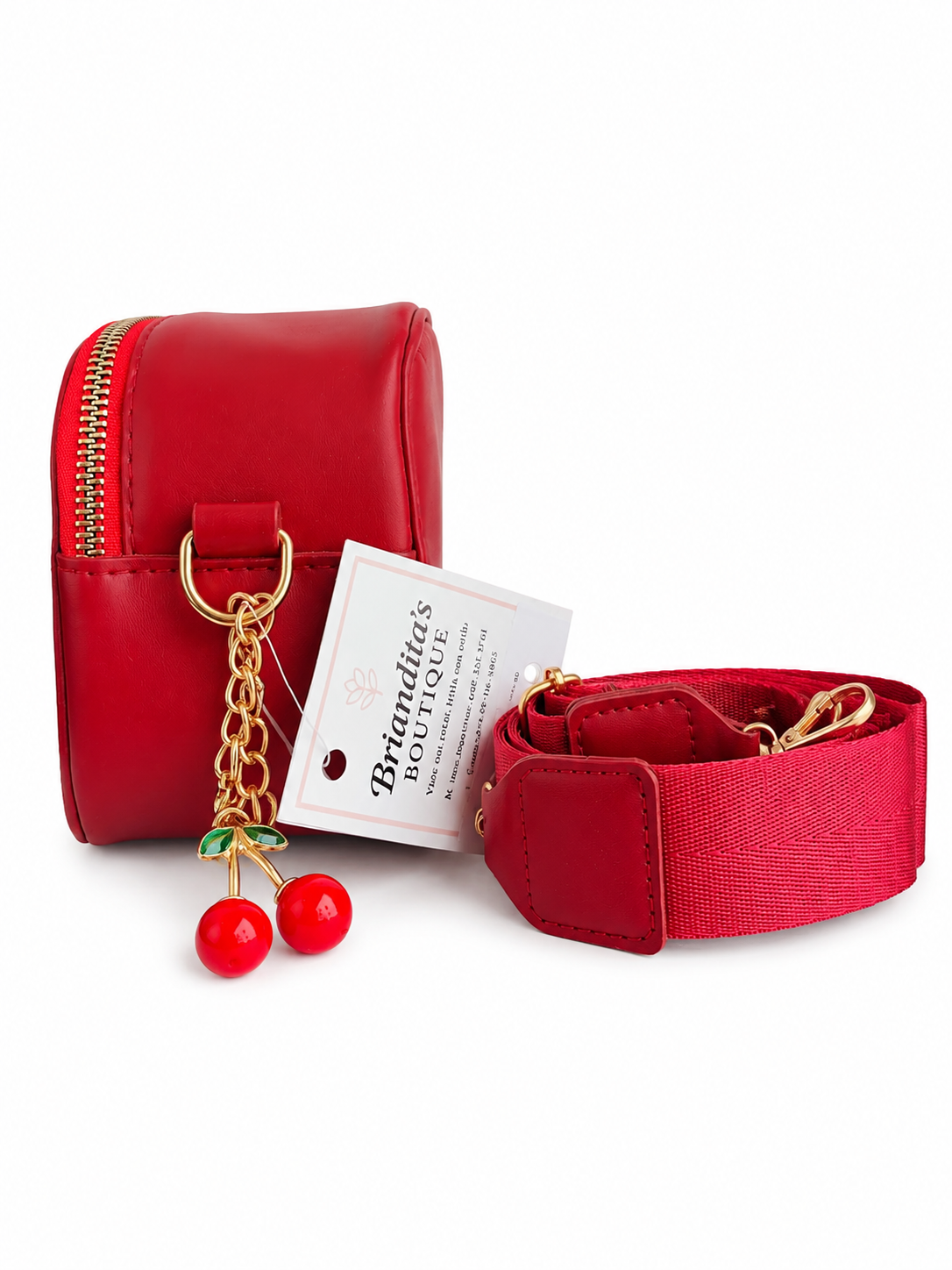 Bolsa de Dama Rectangular Cerezas 🍒