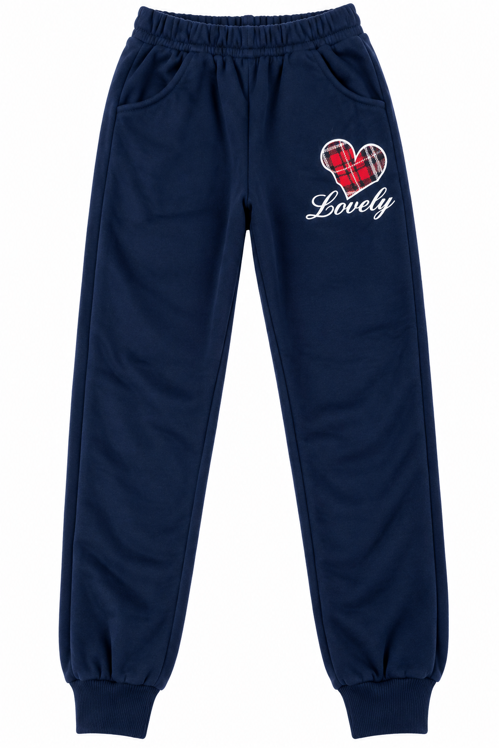 💙 Set niña 3 piezas Lovely Hearts azul marino