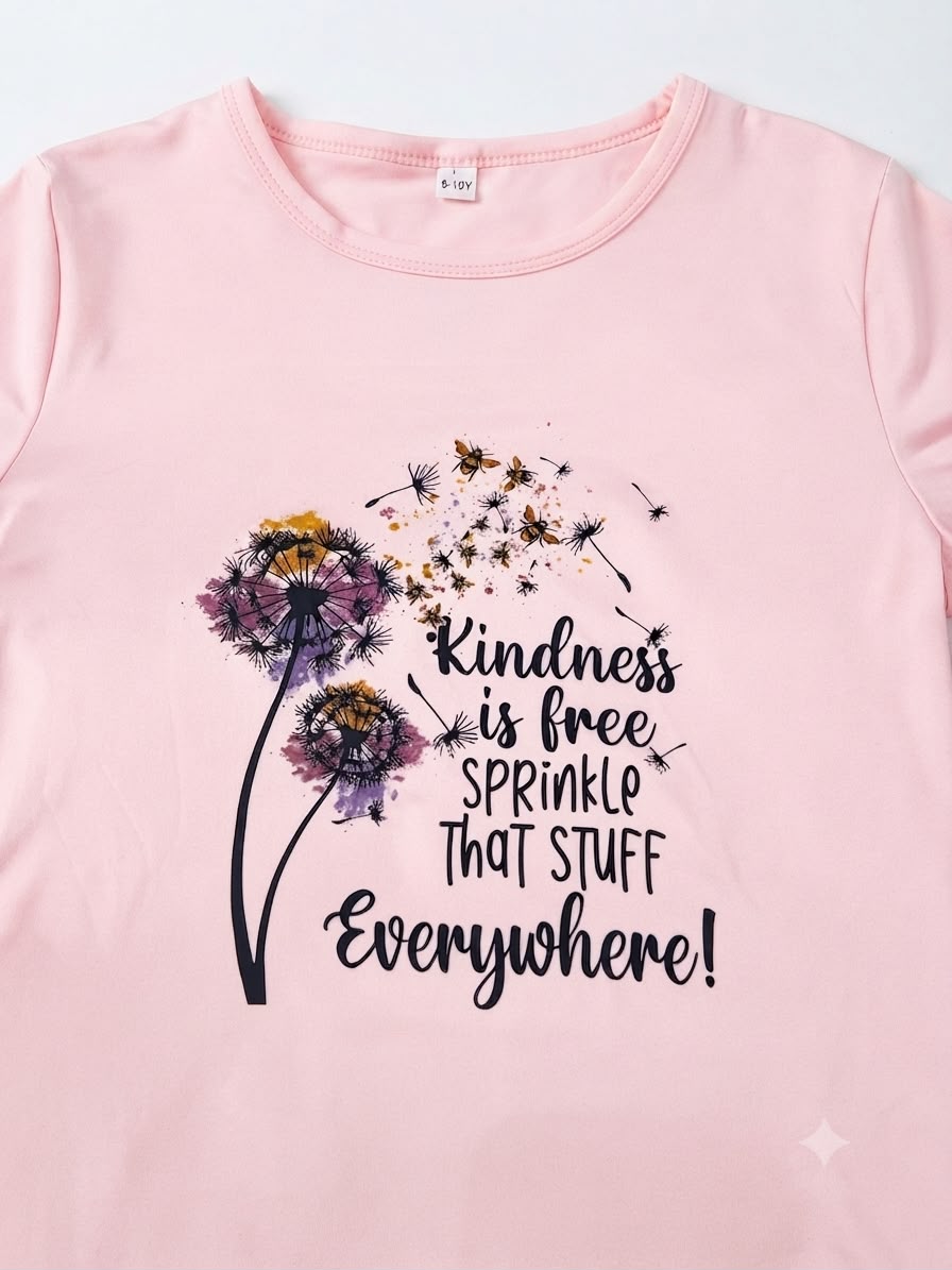 Blusa niña estampado Kindness