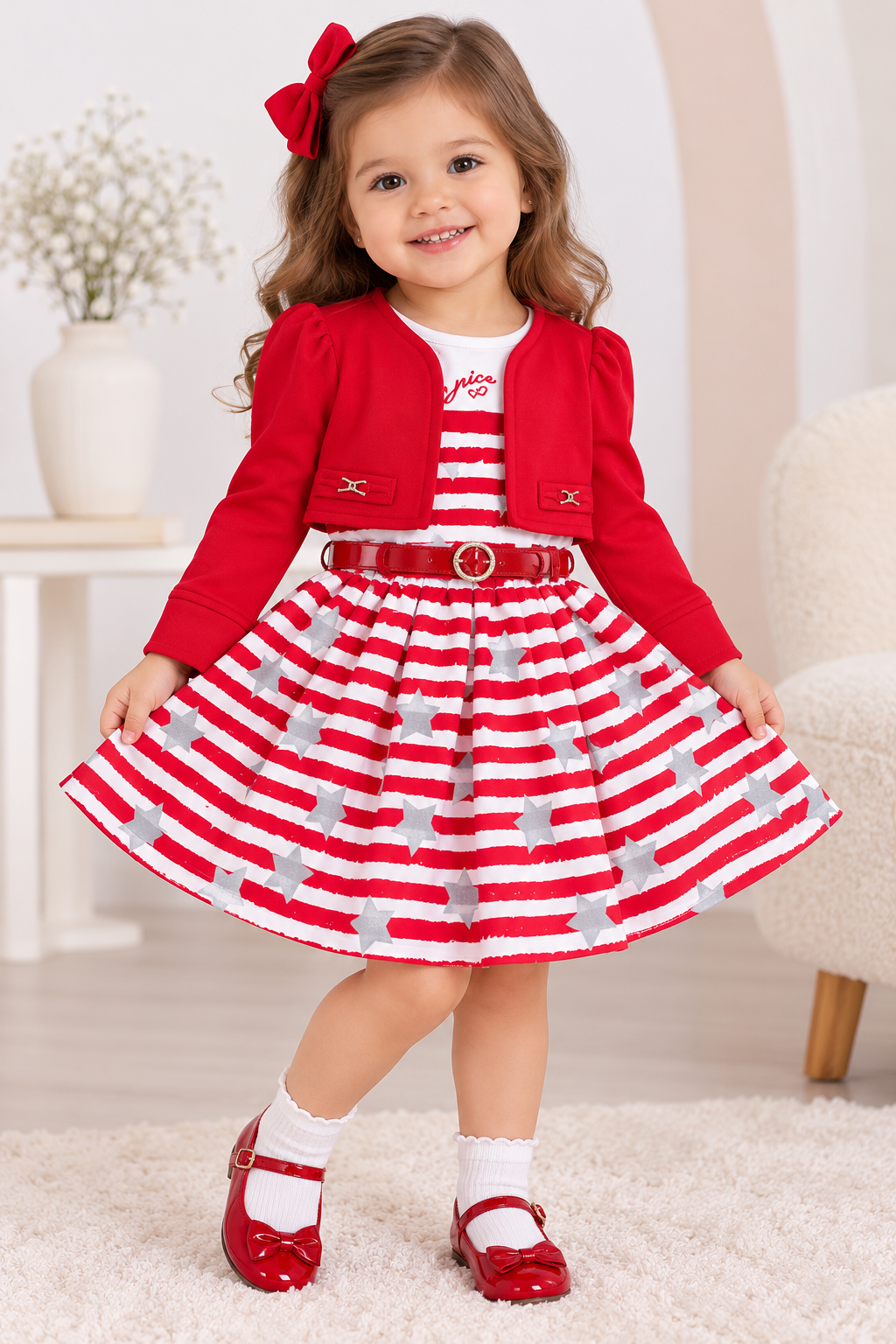 Vestido niña con saco