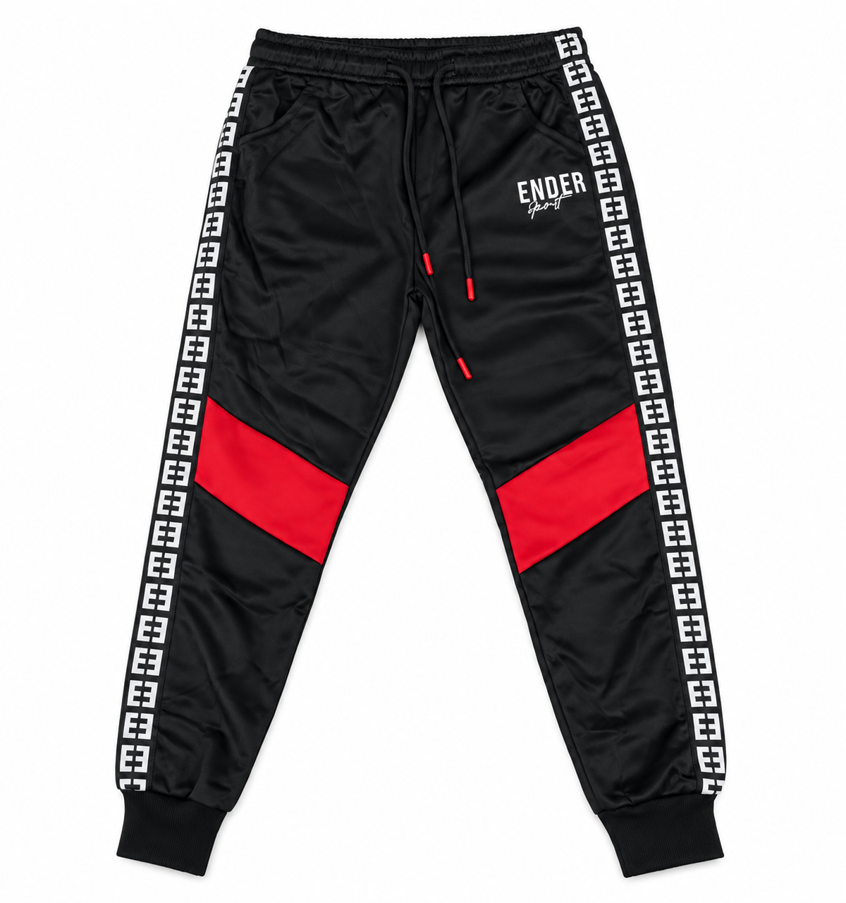 Set niño deportivo negro con rojo