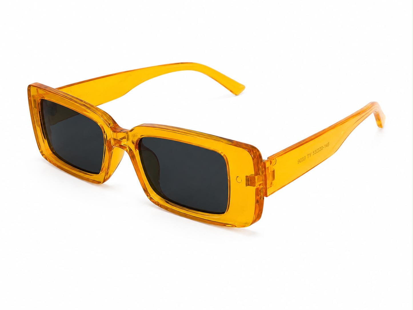 Lentes Dama cuadrados color ámbar traslúcido