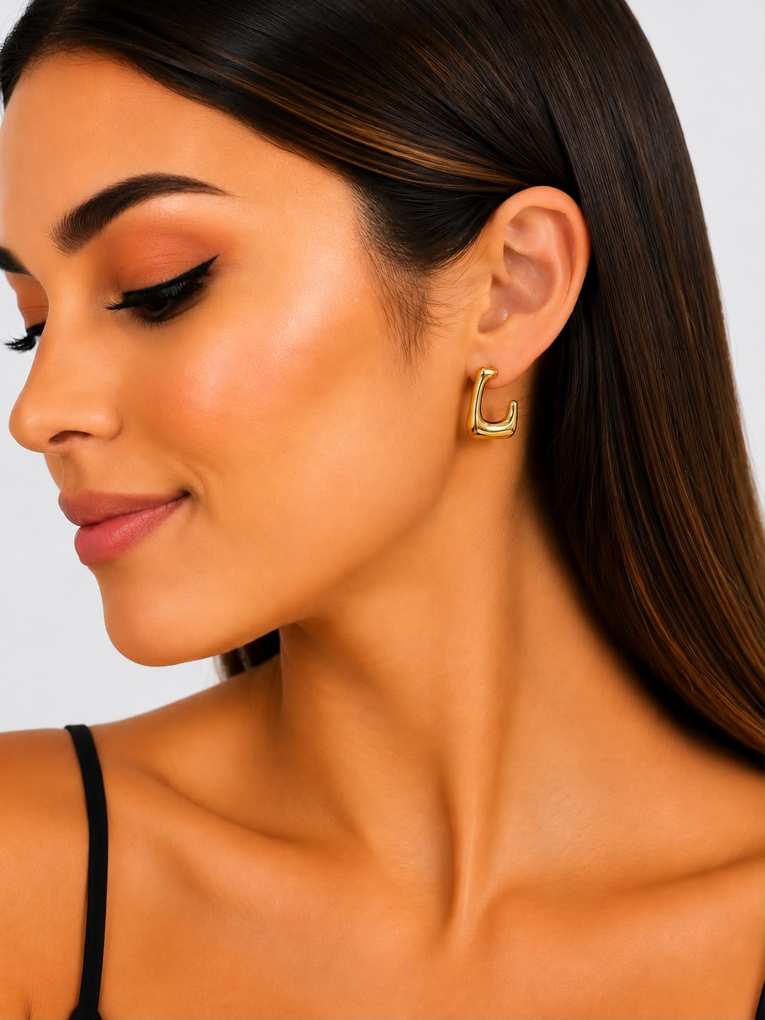 Aretes Dorados Geométricos ✨