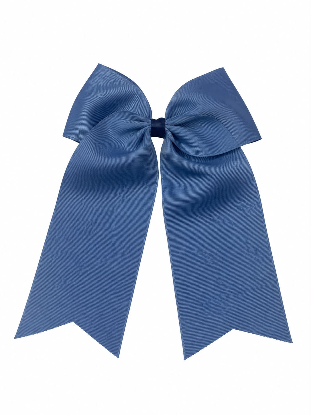 Moño niña azul acero con tirantes largos 🎀🩵