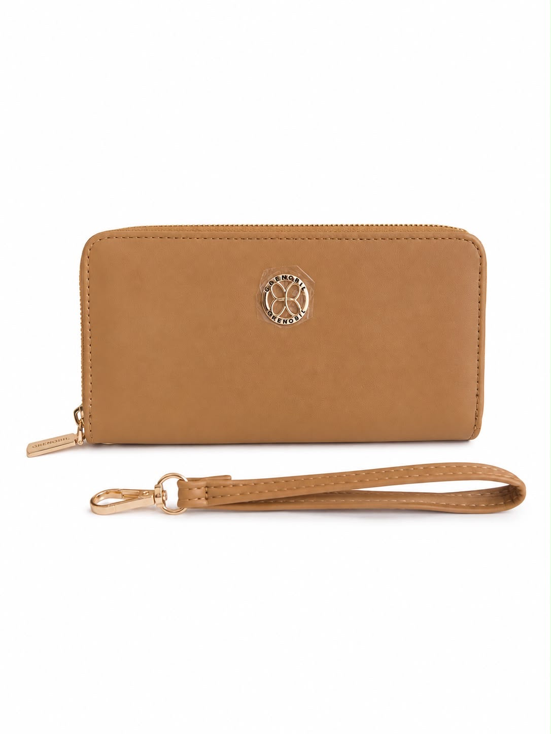 Cartera Dama tipo Wallet café claro