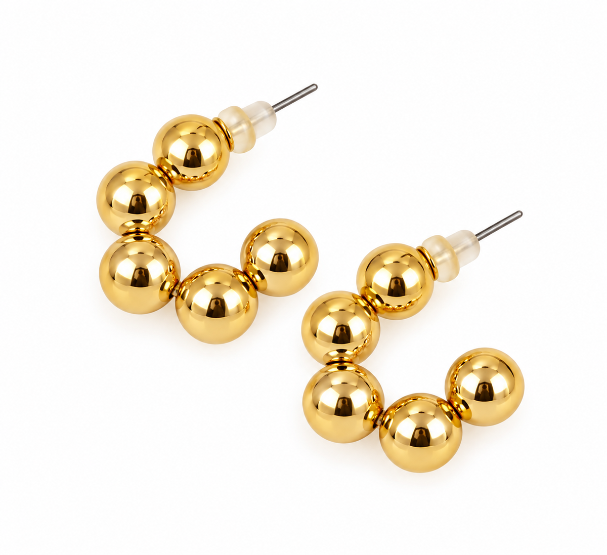 Aretes dama diseño de esferas ✨