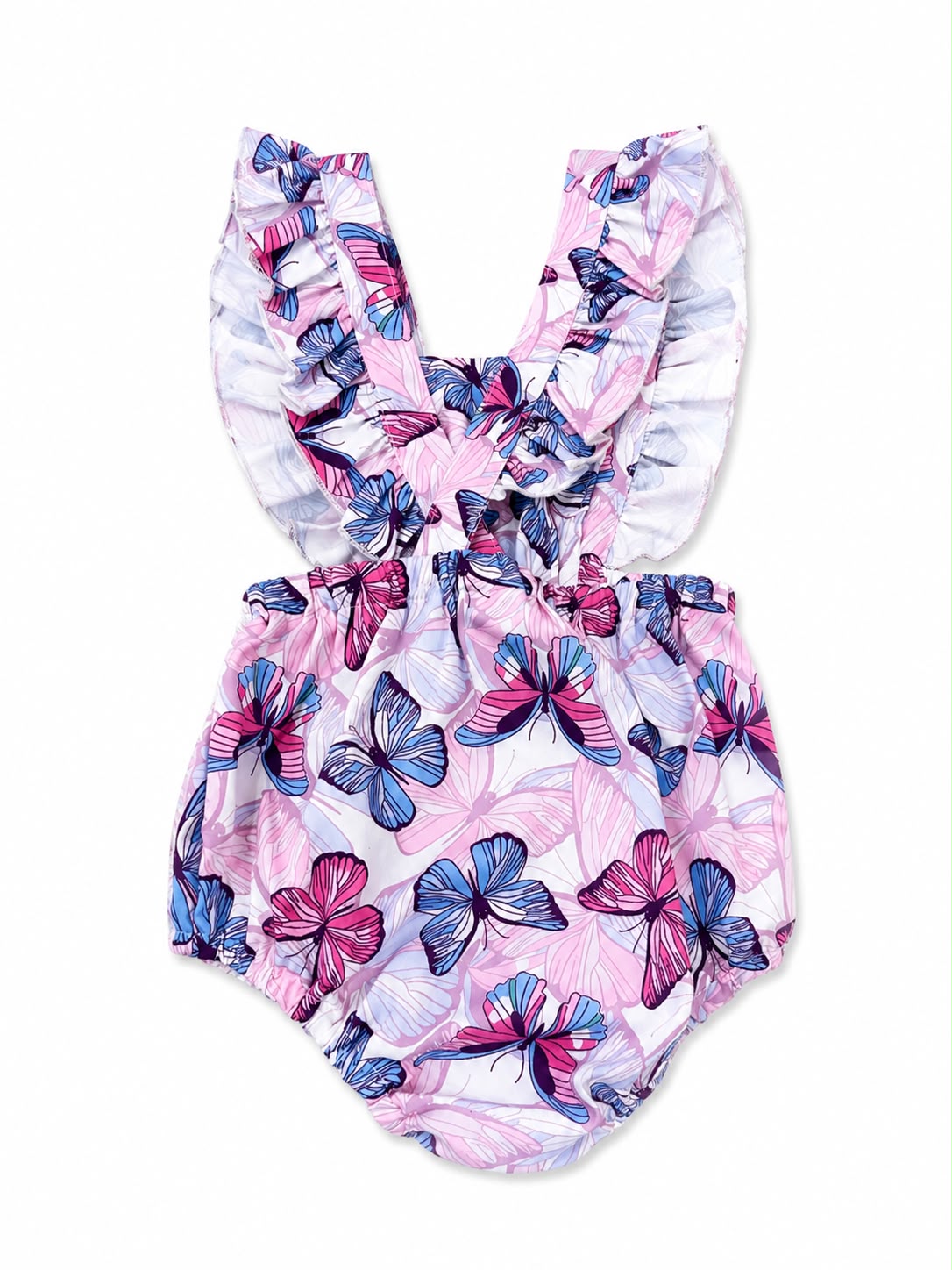 Ranita niña meses  estampado de mariposas – Rosa