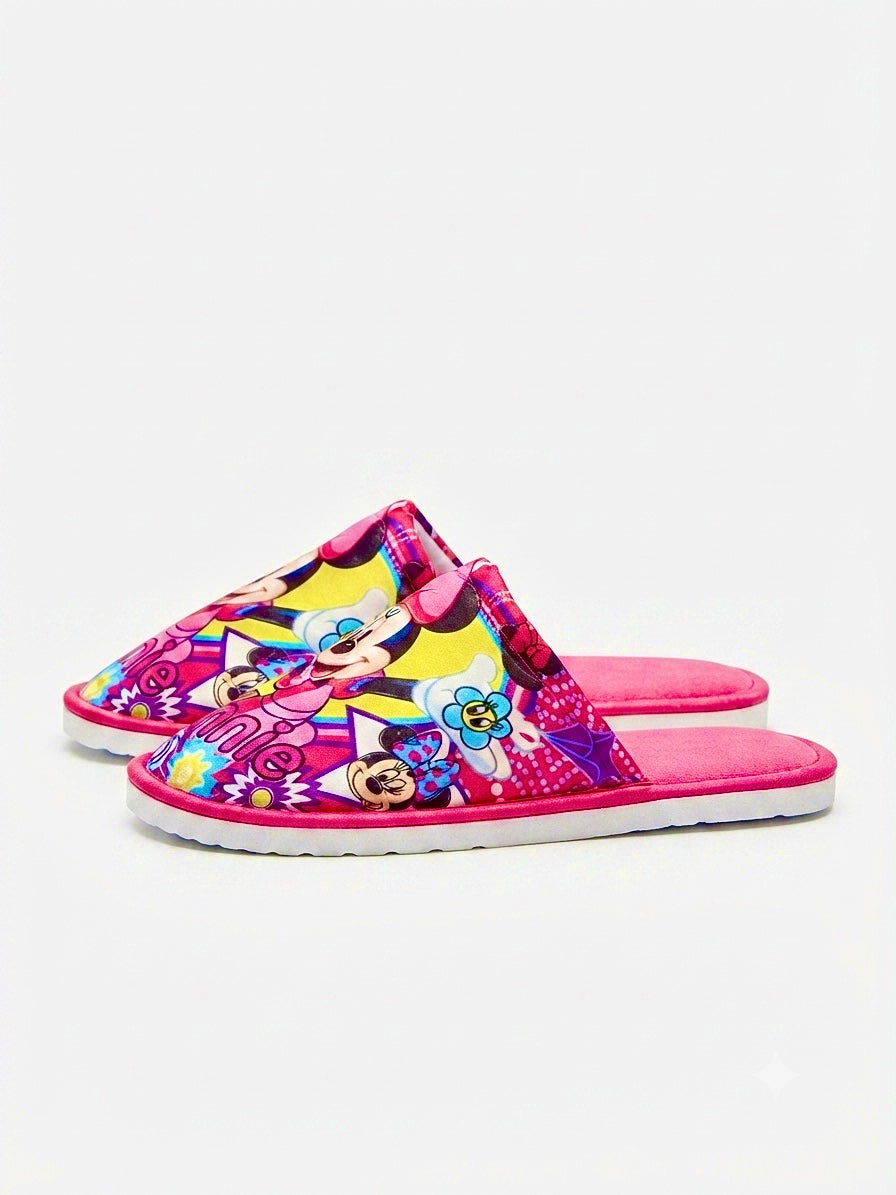Pantuflas niña diseño ratoncita rosa