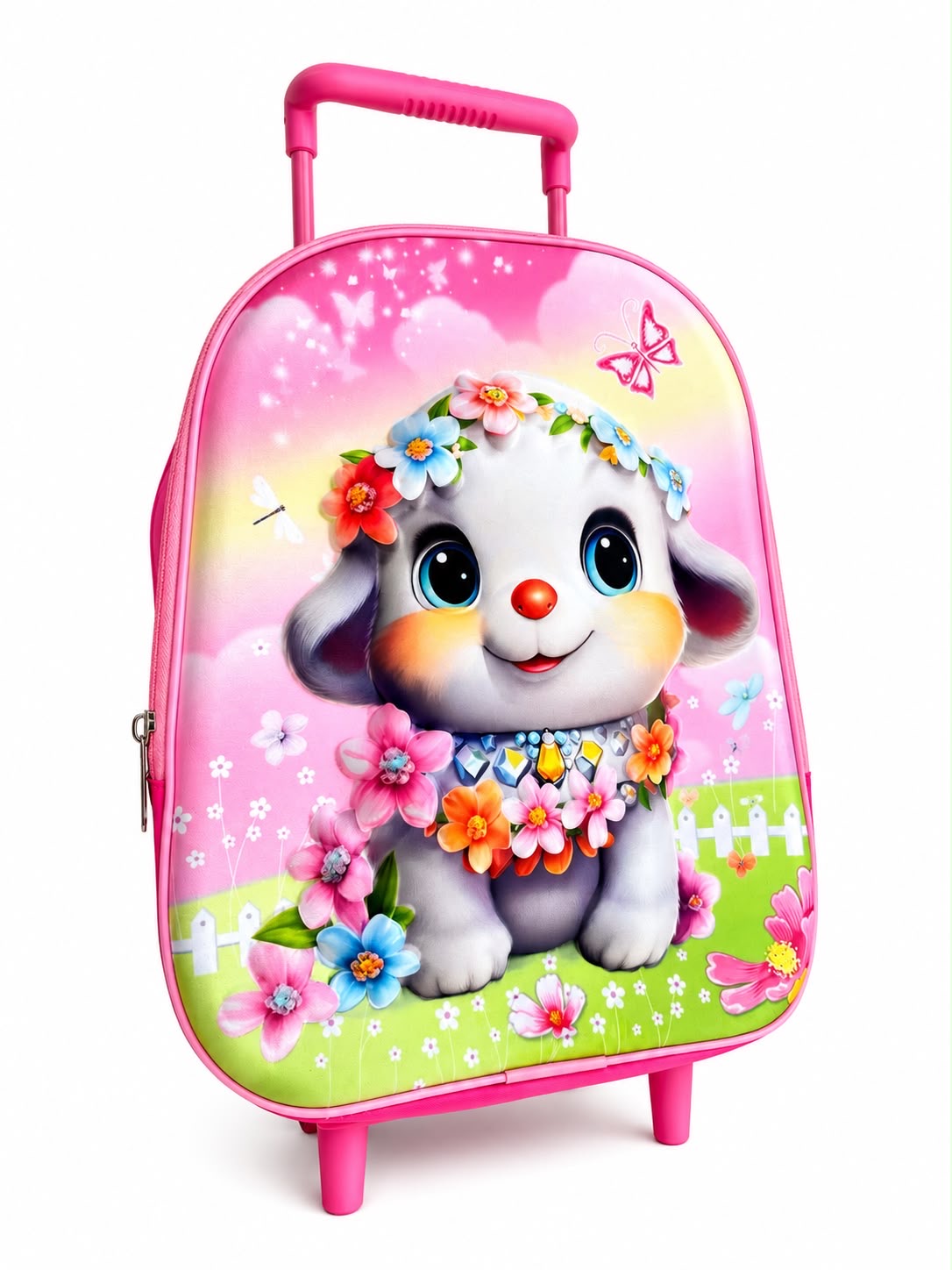 Set Mochila con Lonchera perrito floral