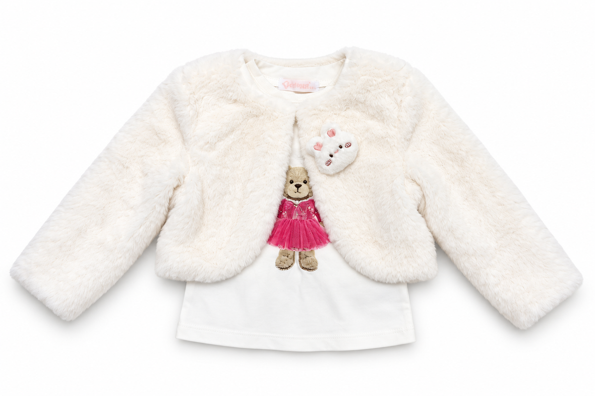 Set niña encanto de princesa con falda de tul y detalles brillantes 💖✨