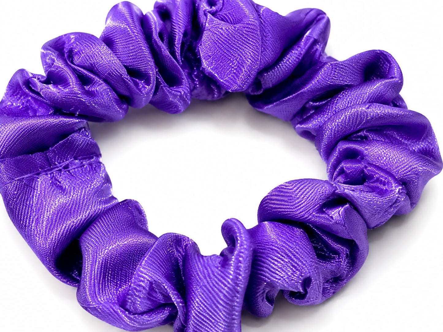 Set Liga cabello accesorio satinada morada – 2 piezas