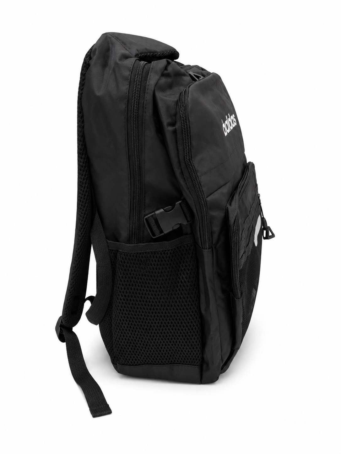 Set Mochila juvenil deportiva negra con estuche organizador y lapicera