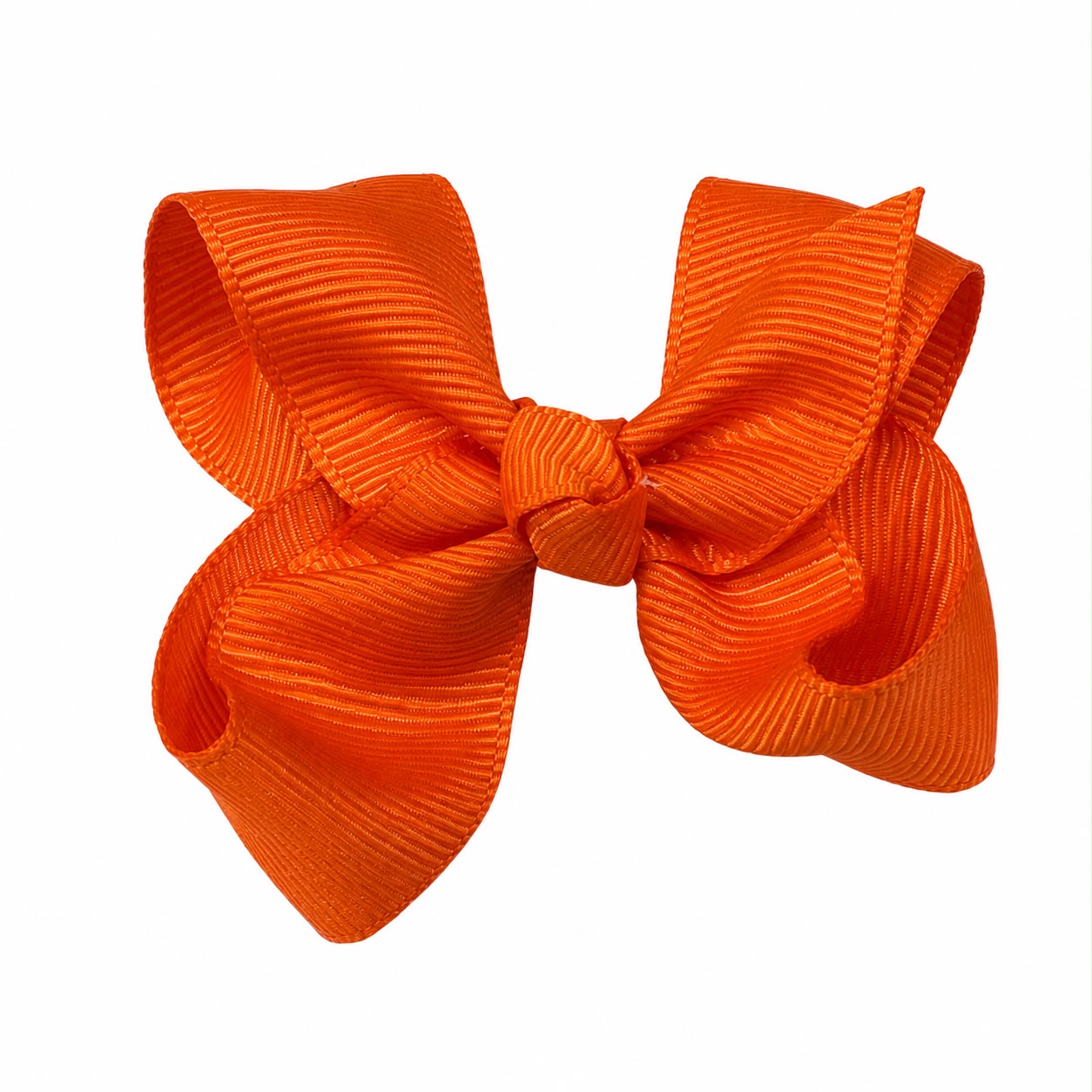 Moño chico niña naranja vibrante