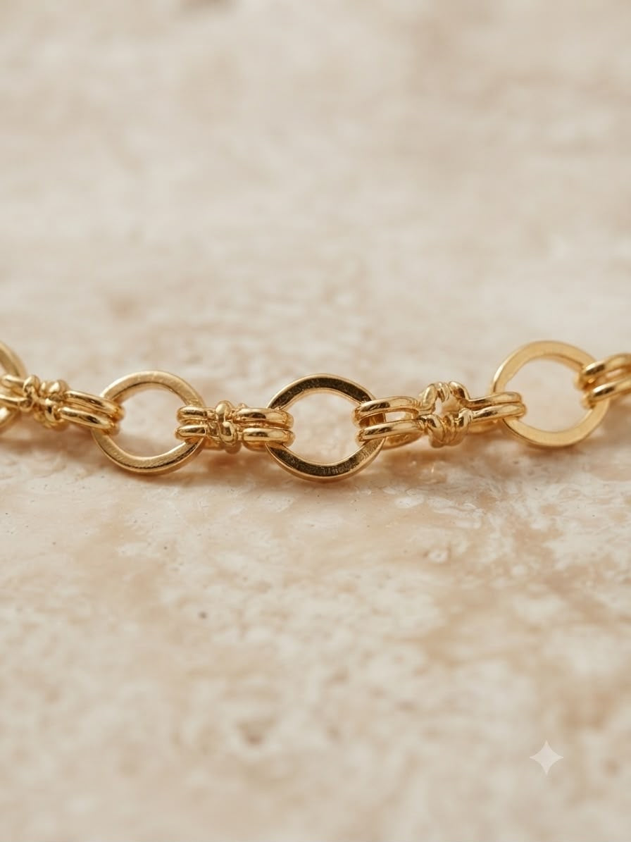 Pulsera Dama cadena dorada