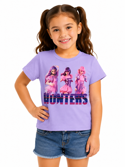 Blusa niña lila con estampado de guerras cantantes