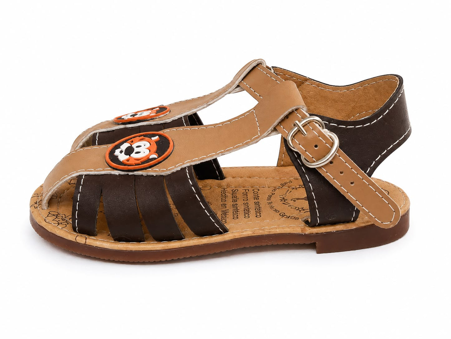 Huaraches niño OFERTA – café con detalle de tigre 🐯🤎