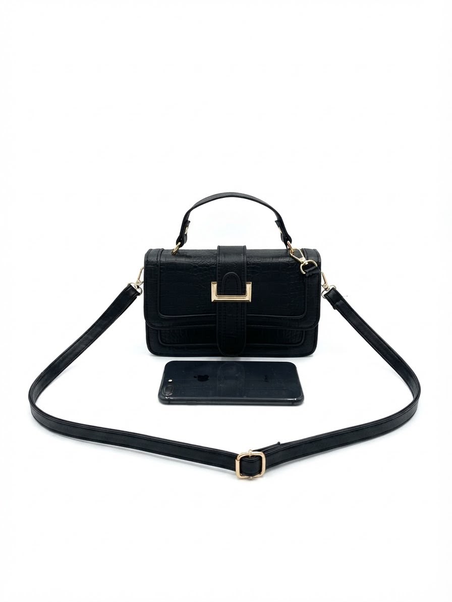 Bolsa dama estructurada con asa corta ✨