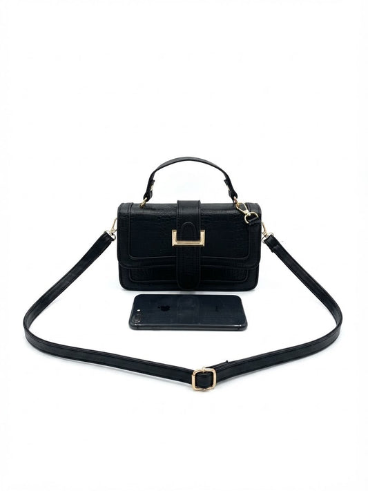 Bolsa dama estructurada con asa corta ✨