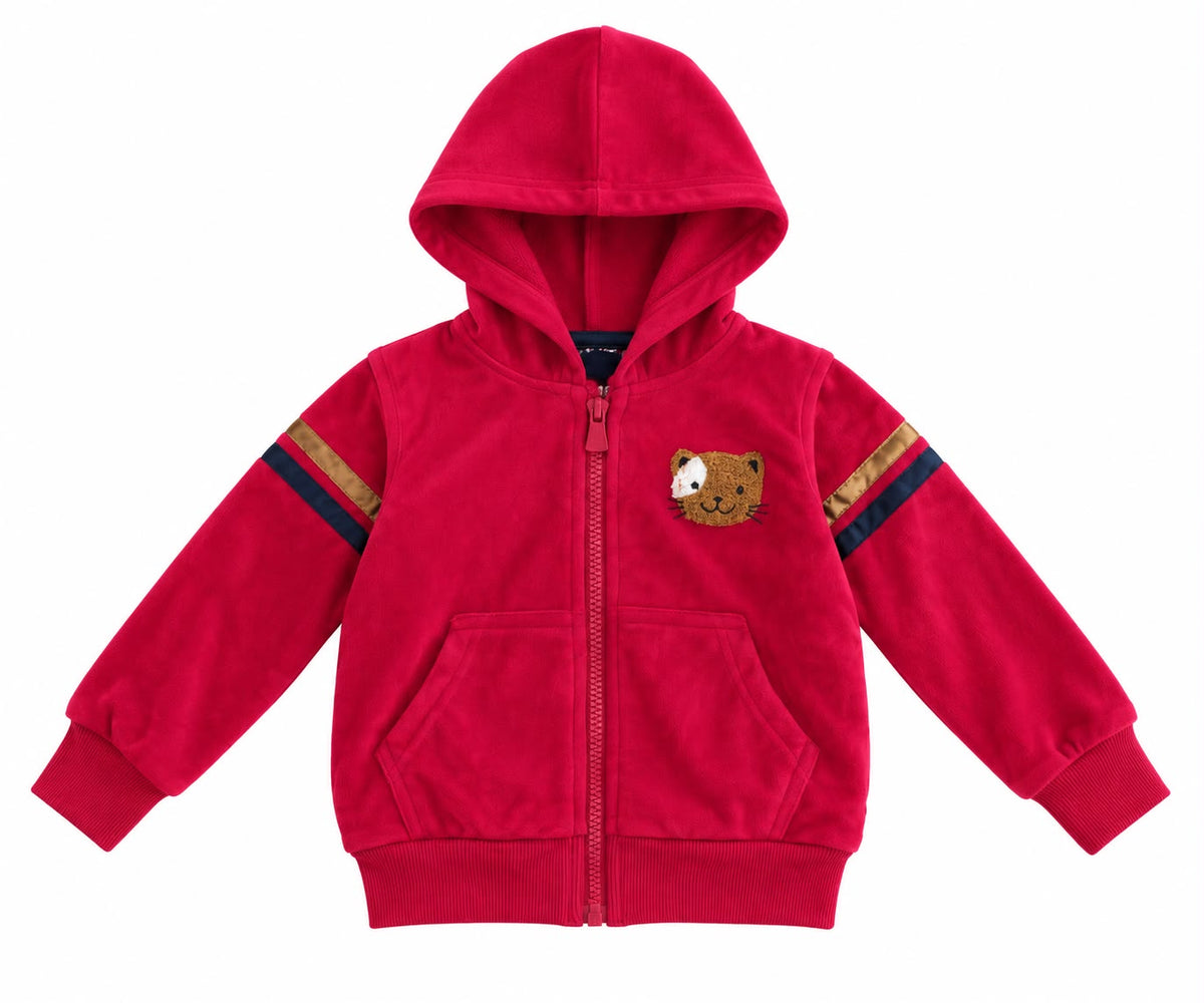 Set niño 3 piezas gatito rojo y azul