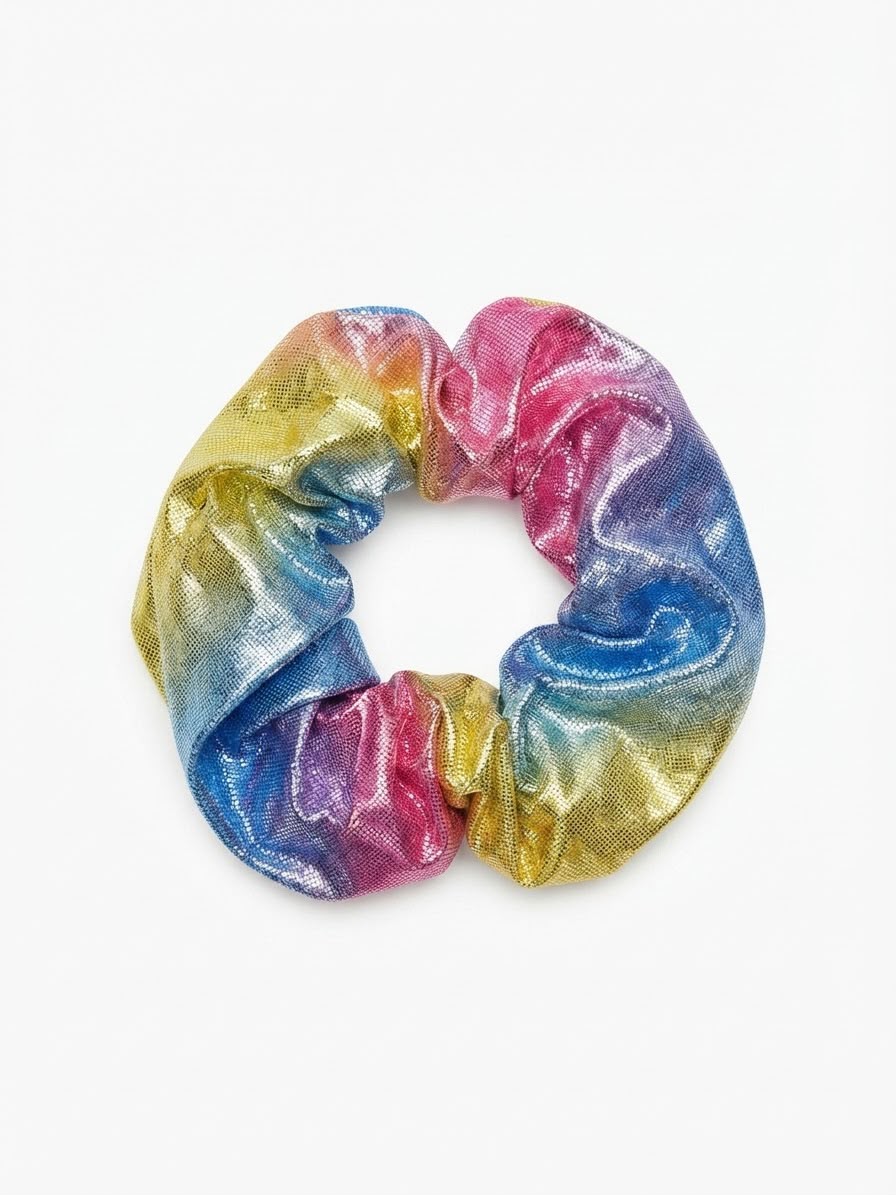 Liga cabello accesorio multicolor brillante