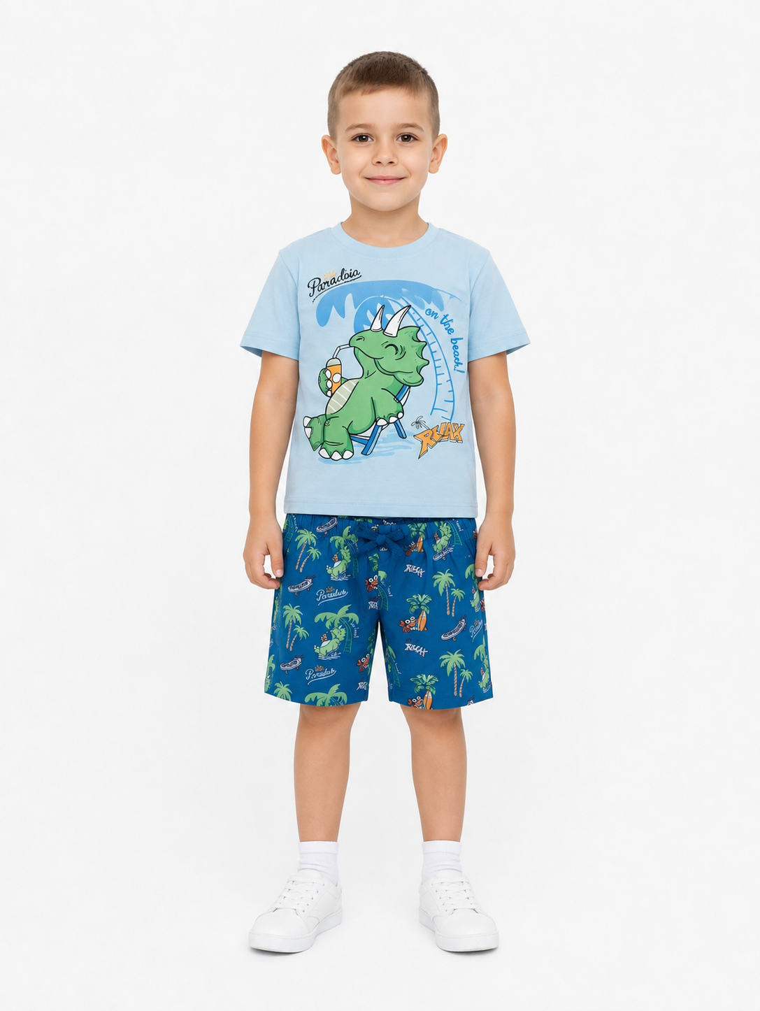 Set niño playera estampada + short