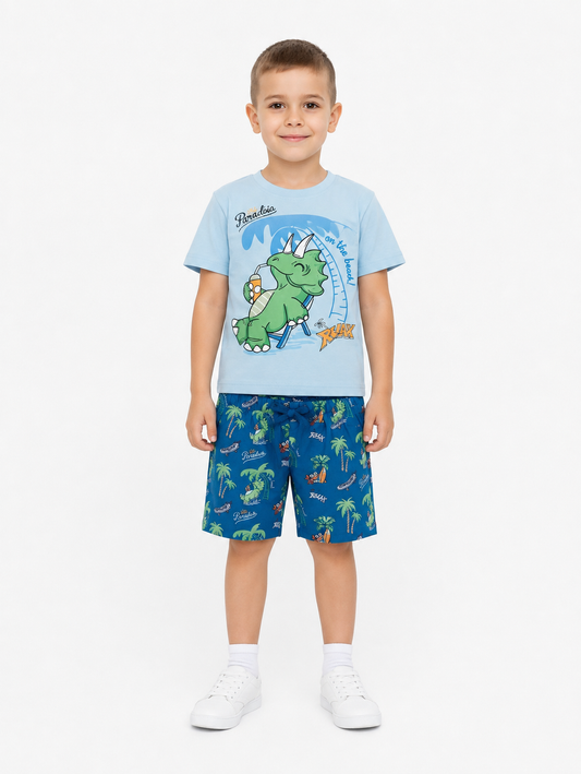 Set niño playera estampada + short