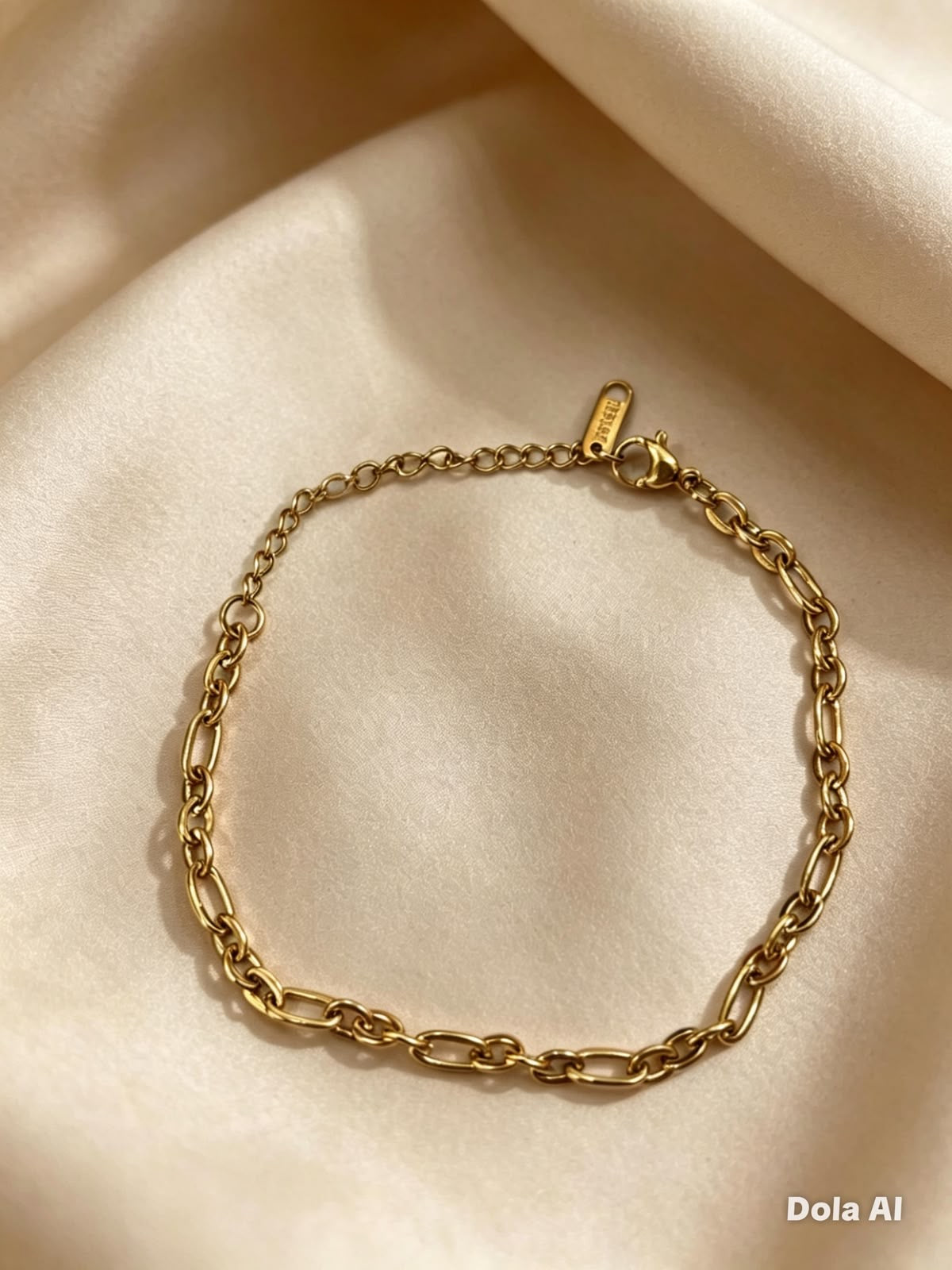 Pulsera Dama eslabones dorados linda