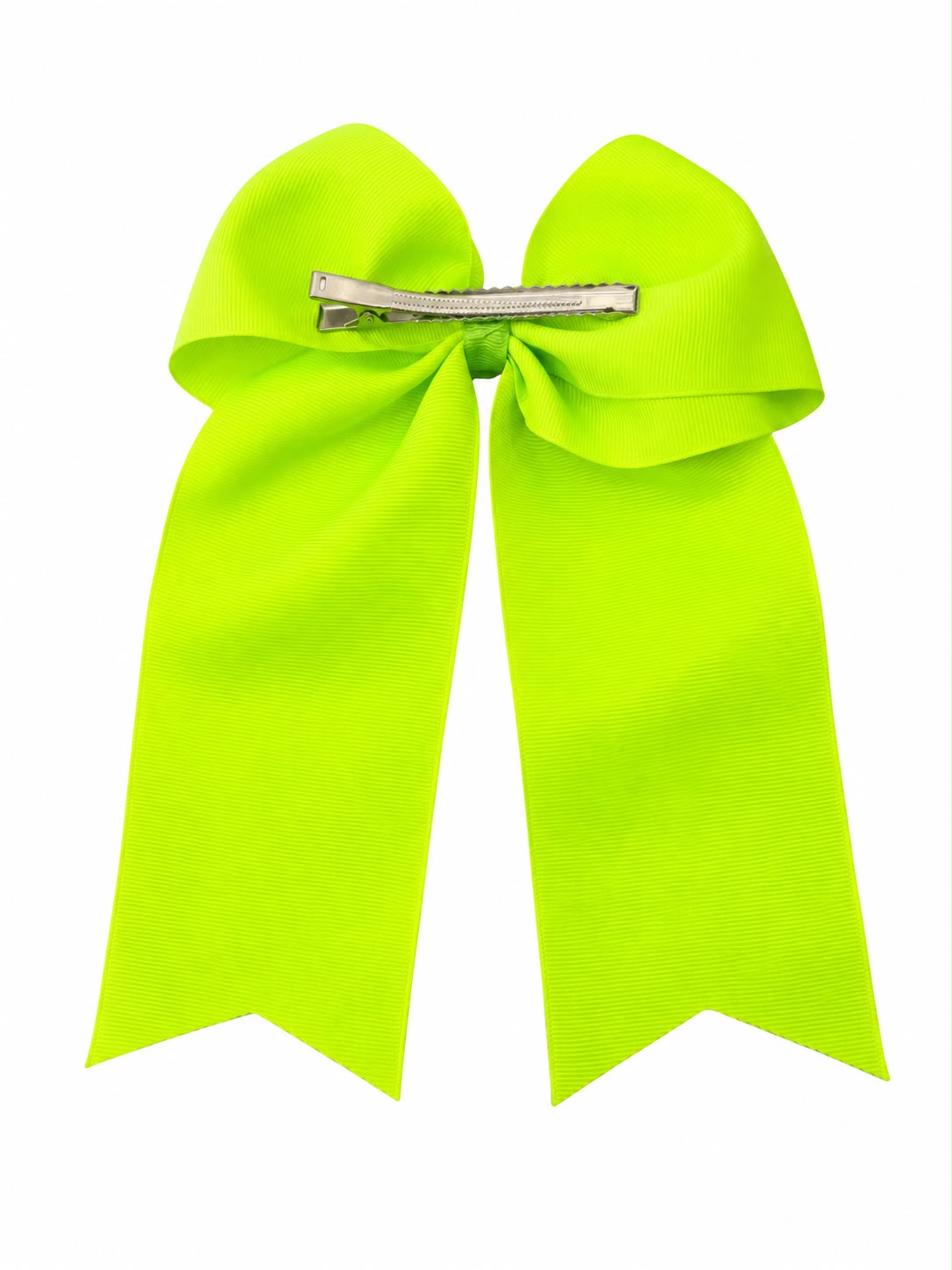 Moño niña verde neón con tirantes largos 🎀💚